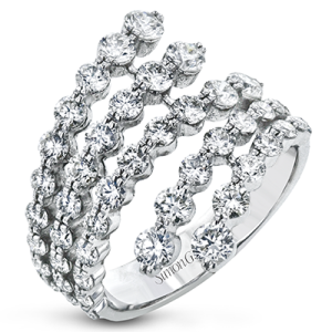 Right Hand Ring in 18k Gold with Diamonds