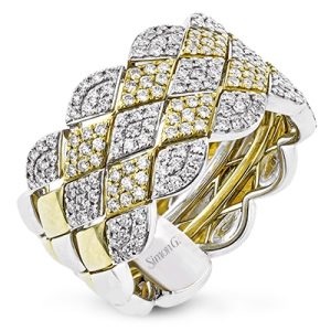 Right Hand Ring in 18k Gold with Diamonds