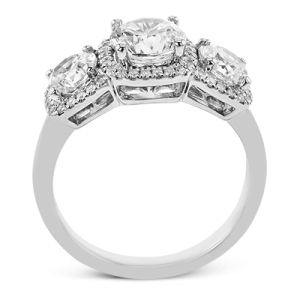 Engagement Ring in 18k Gold with Diamonds