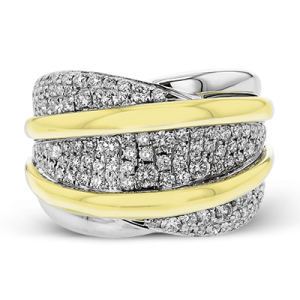 Right Hand Ring in 18k Gold with Diamonds