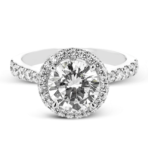 Engagement Ring in 18k Gold with Diamonds