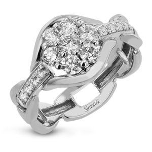 Right Hand Ring in 18k Gold with Diamonds