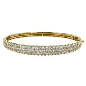 Bangle in 18k Gold with Diamonds