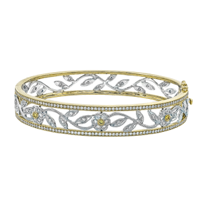 Bangle in 18k Gold with Diamonds