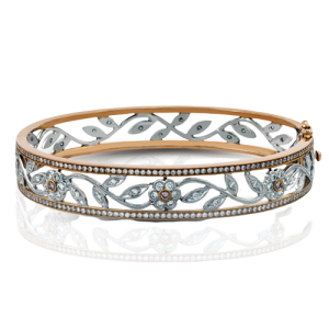 Bangle in 18k Gold with Diamonds