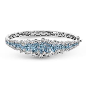 Color Bangle in 18k Gold with Diamonds