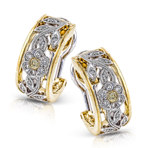 Earring in 18k Gold with Diamonds
