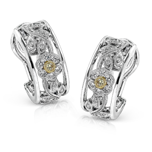 Earring in 18k Gold with Diamonds