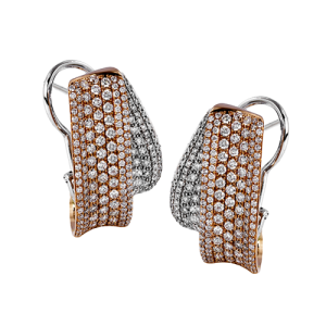 Earring in 18k Gold with Diamonds