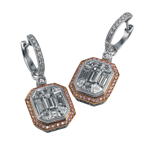 Earring in 18k Gold with Diamonds