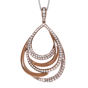 Pendant in 18k Gold with Diamonds