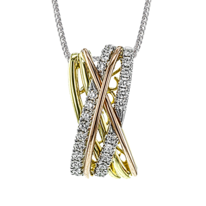 Pendant in 18k Gold with Diamonds