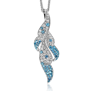 Color Pendant in 18k Gold with Diamonds