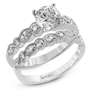 Wedding Set in 18k Gold with Diamonds