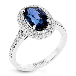Color Ring in 18k Gold with Diamonds