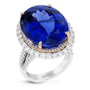 Color Ring in 18k Gold with Diamonds