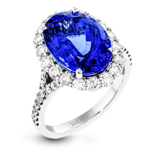 Color Ring in 18k Gold with Diamonds