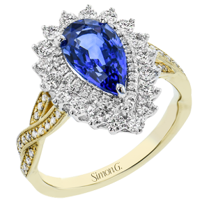 Color Ring in 18k Gold with Diamonds