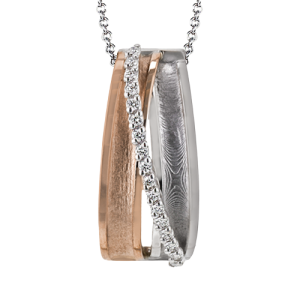 Pendant in 18k Gold with Diamonds