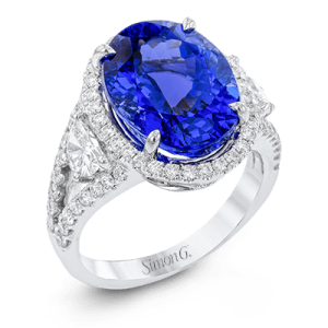 Color Ring in 18k Gold with Diamonds