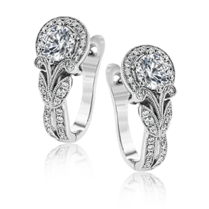 Earring in 18k Gold with Diamonds