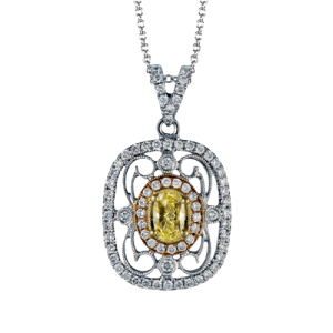 Pendant in 18k Gold with Diamonds