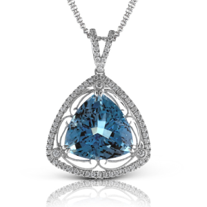 Color Pendant in 18k Gold with Diamonds