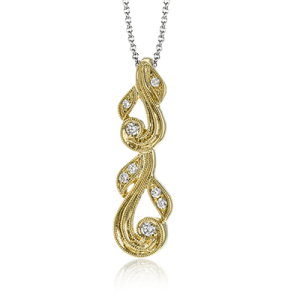 Pendant in 18k Gold with Diamonds