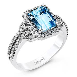 Color Ring in 18k Gold with Diamonds