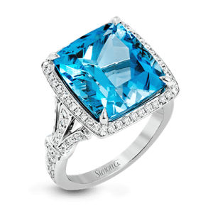 Color Ring in 18k Gold with Diamonds