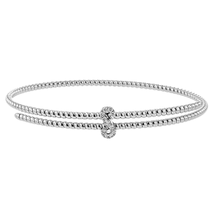 Bangle in 18k Gold with Diamonds
