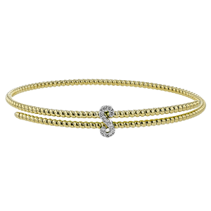 Bangle in 18k Gold with Diamonds