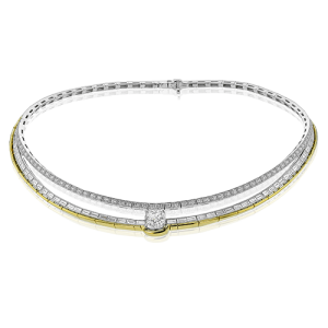 Choker in 18k Gold with Diamonds