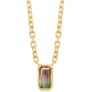 14K Yellow Gold Bi-Color Tourmaline Neckpiece