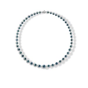 Platinum Montana Sapphire/Diamond Neckpiece