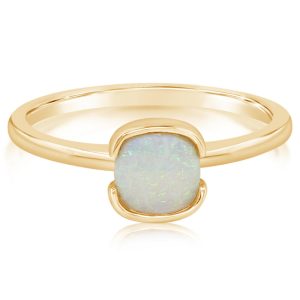 14K Yellow Gold Australian Opal Ring