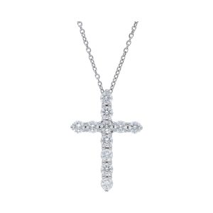 Diamond Prong Set Cross Pendant