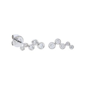 Diamond Graduating Bezel Studs
