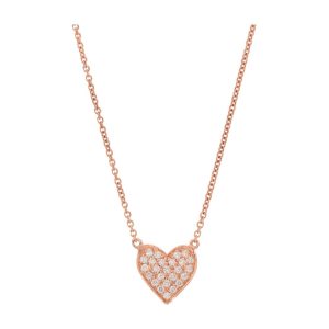 Pave Diamond Heart Pendant