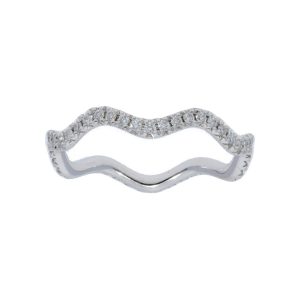 Wavy Diamond Ring