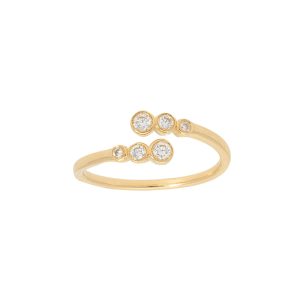 6 Stone Diamond Bezel Ring