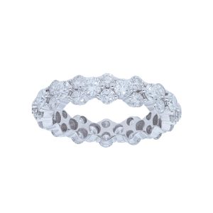 Diamond Cluster Eternity Band