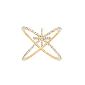 Thin Diamond Cross Band
