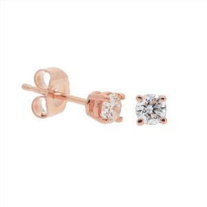 4 Prong Round Diamond Studs Earrings GH-SI2