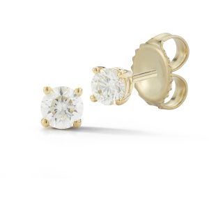 4 Prong Round Diamond Studs Earrings GH-SI2