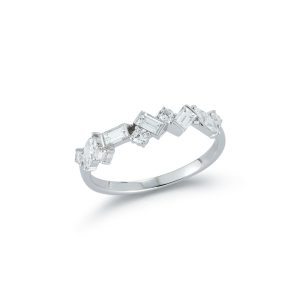 Multi Shape Alternating Diamond Band