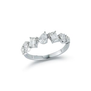 Multi Shape Alternating Diamond Band