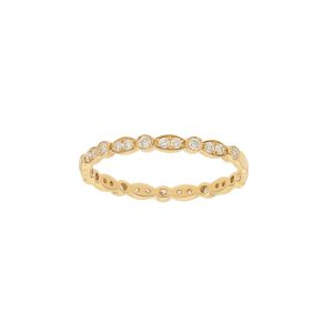 Alternating Marquise and Round Shape  Diamond Eternity  Band