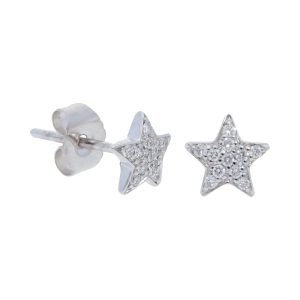 Diamond Star Stud Earrings
