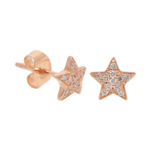Diamond Star Stud Earrings